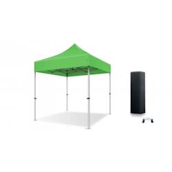 Xptent Tente Pliante 2X2 Structure Aluminium 45mm Toit 380g/m² Vert qualité Pro - vert aluminium TP4030022VP_0