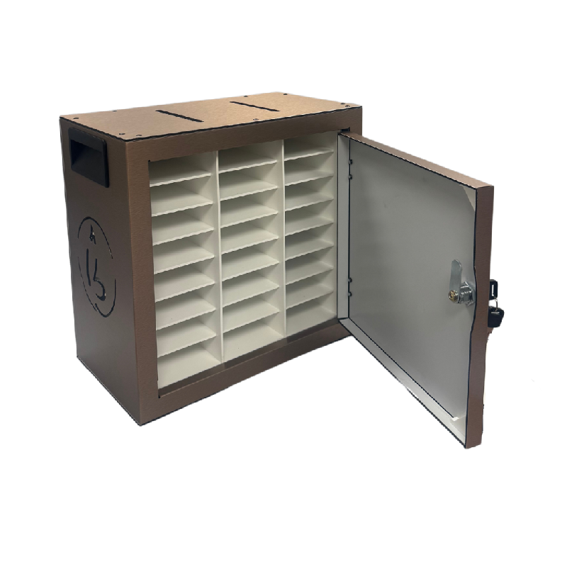 Armoire verrouillable BTOK24 pour 24 téléphones portables - bronze - Bravour®_0