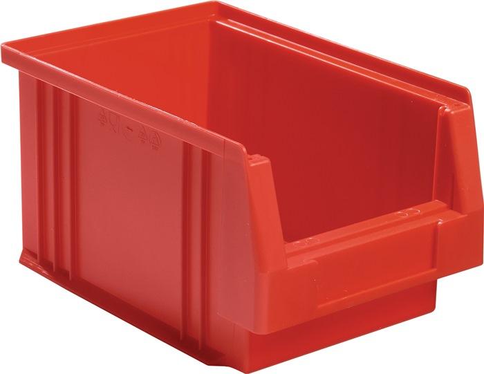 Boîte de rangement à  ouverture frontale PLK L230 x l150 x H125mm PP rouge LA-KA-PE_0