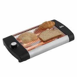 Jata JETT1588 Grille-pain horizontal Jata JETT1588 avec 3 barres de quartz. 600 W. Avec minuterie. Grande surface de grillage (23 x 20 cm) - JETT1588_0