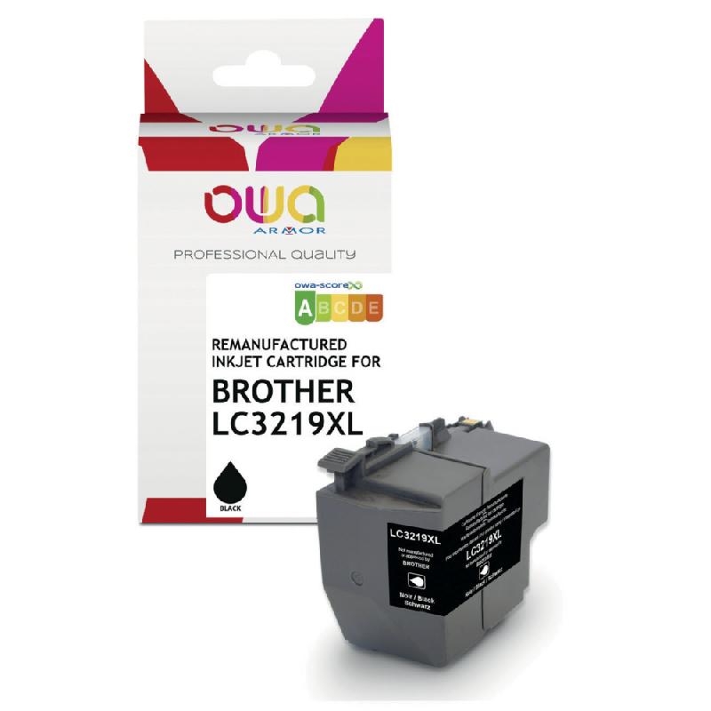 OWA K20780OW Cartouche d'encre remanufacturée compatible BROTHER LC3219XL - Noir_0