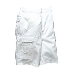 Portwest - Bermuda de peintre blanc 100% coton Blanc Taille L_0