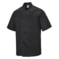 Portwest - Veste de cuisine manches courtes KENT Noir Taille 2XL - XXL noir 5036108176960_0