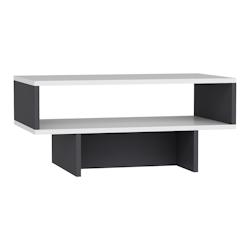 HELLOSHOP26 - Table basse avec espace de rangement 36,4 x 80 x 45 cm blanc / anthracite 03_0008468 - blanc 03_0008468_0