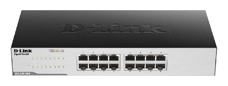 D-Link GO-SW-16G commutateur réseau Non-géré Gigabit Ethernet (10/100/1000) Noir_0