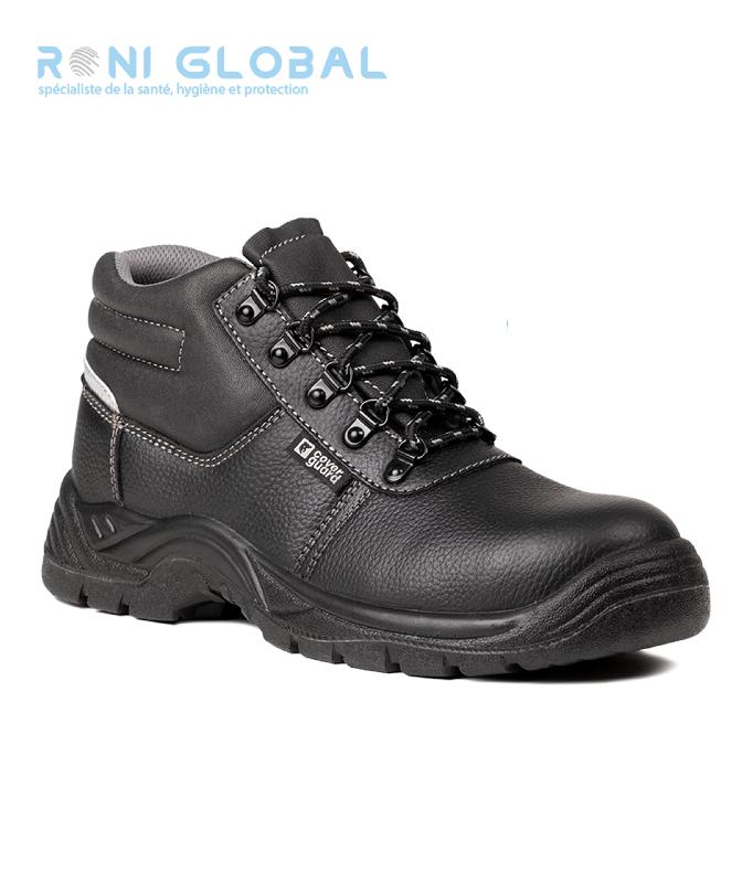 CHAUSSURE MONTANTE DE SÉCURITÉ EN CUIR NOIRE SRC S3 - AGATE II COVERGUARD_0