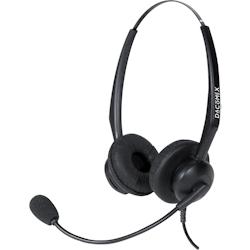 DACOMEX Micro-casque téléphone de bureau RJ9 perche flex anti-bruit 2 écouteurs - DAC-292011_0