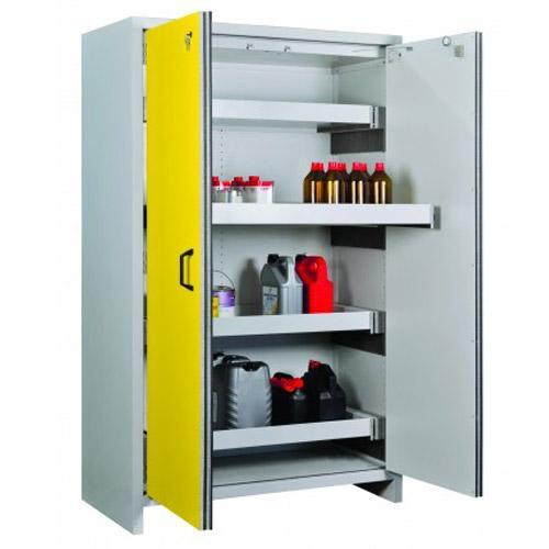 Armoire anti-feu 2 portes/4 tiroirs F30 avec serrure - Pour produits inflammables - CEMO - 10625_0