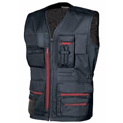 U-Power - Gilet de travail sans manches multi poches bleu foncé FUN Bleu Foncé Taille 2XL - XXL bleu 8033546158852_0