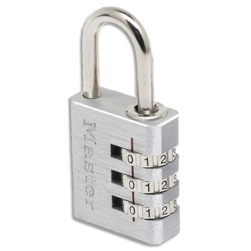 Master lock cadenas en aluminium largeur de 30 mm avec combinaison programmable. Sous blister_0