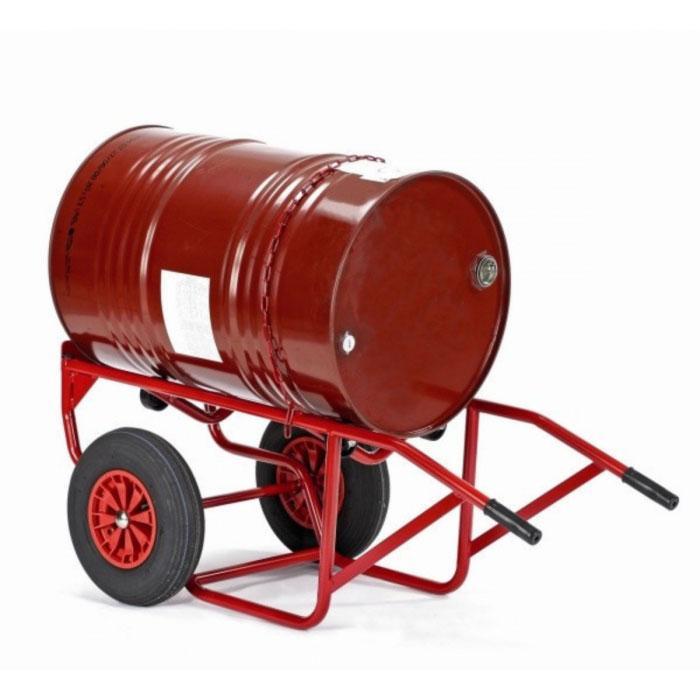 Chariot porte-fût pour chantier - Capacité 250 kg - MANUEST - 8MDFMC21G0N301_0