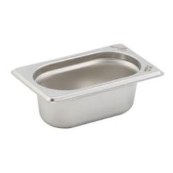 Pro Innov' Bac gastro inox gn 1/9 h.65 mm 176 x 108 mm - 0.6l - Acier inoxydable 18/0 3661933881073_0