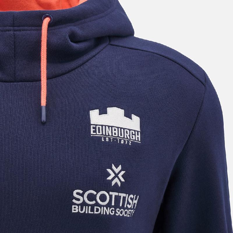 Sweat à capuche modèle travel Edinburgh Rugby 2024/25 - Macron Sport_0