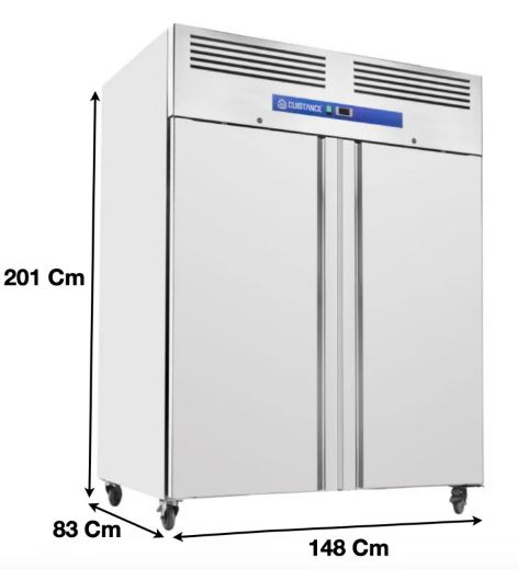 Armoire réfrigérée positive GN2/1 1400 L 2 Portes - Réf GN1410TN_0