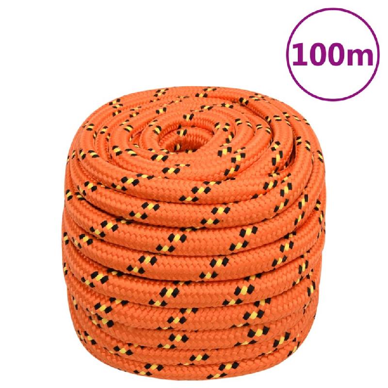 Vidaxl corde de bateau orange 20 mm 100 m polypropylène 152687_0