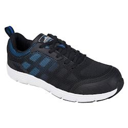 Portwest - Tennis de sécurité pour femmes OVE Steelite S1P Noir / Bleu Taille 41 - 41 noir matière synthétique 5036108286058_0