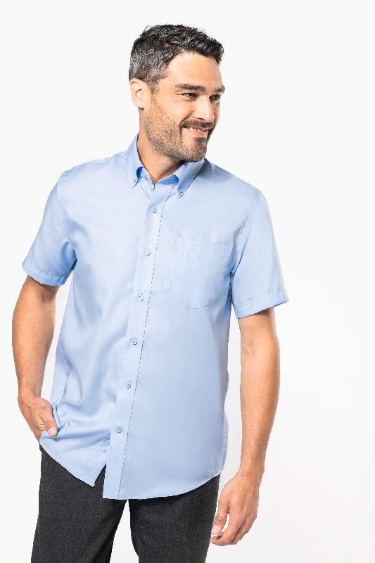 Chemise micro-sergé manches courtes sans repassage -  Réf: K539_0