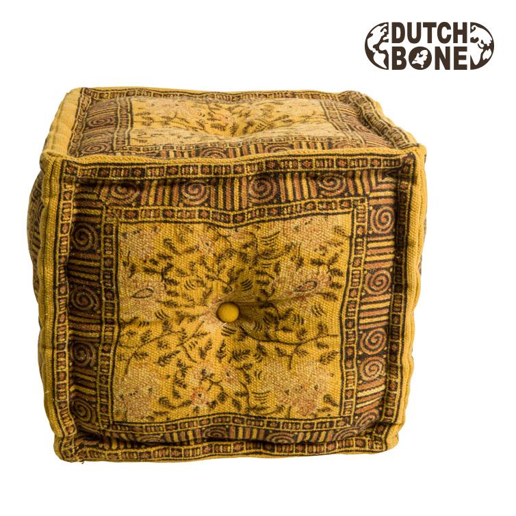 Indian pouf carre_0