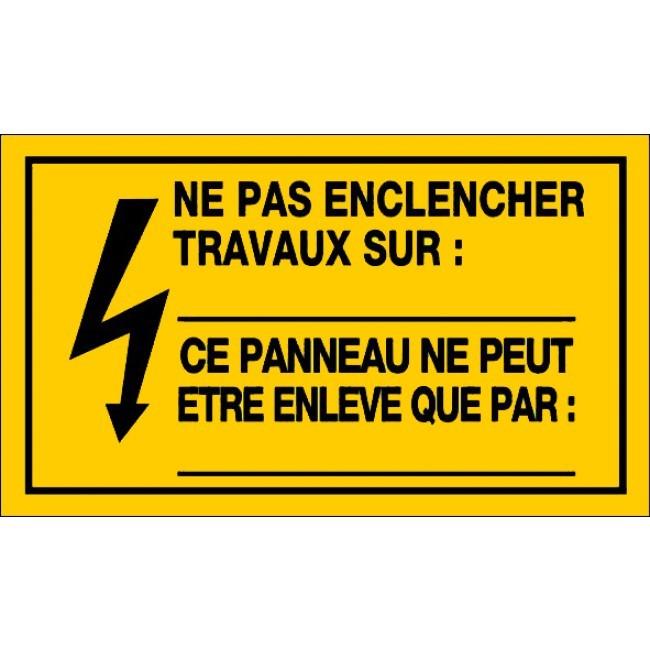 Panneaux rigides 330x200 mm jaune avertissements dangers - PNGPSC-NV10/NPET_0