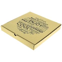 Firplast Boite pizza kraft brun en carton 26x26x4 cm - multicolore 3870001662029_0