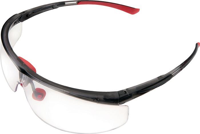 Lunettes de protection Adaptec EN 166-1FT branches noires/rouges, verres transp. HONEYWELL_0