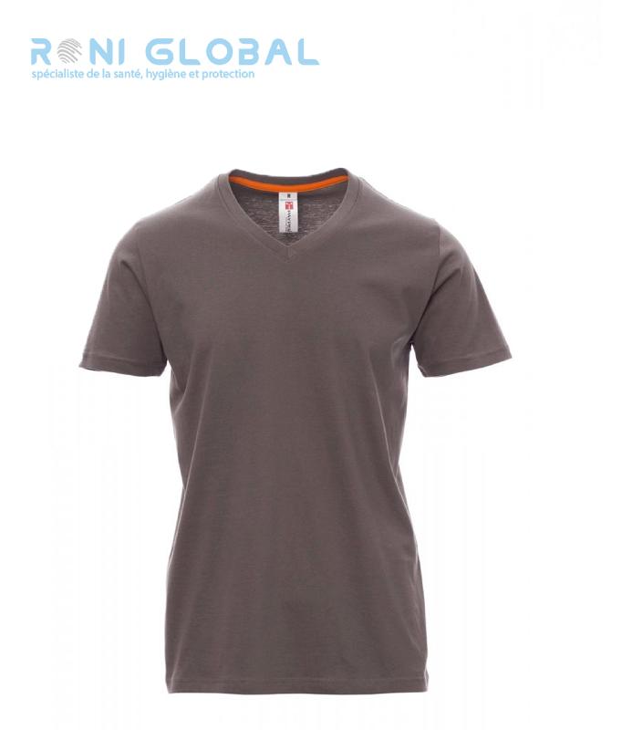 T-SHIRT DE TRAVAIL HOMME EN COTON - V-NECK PAYPER_0