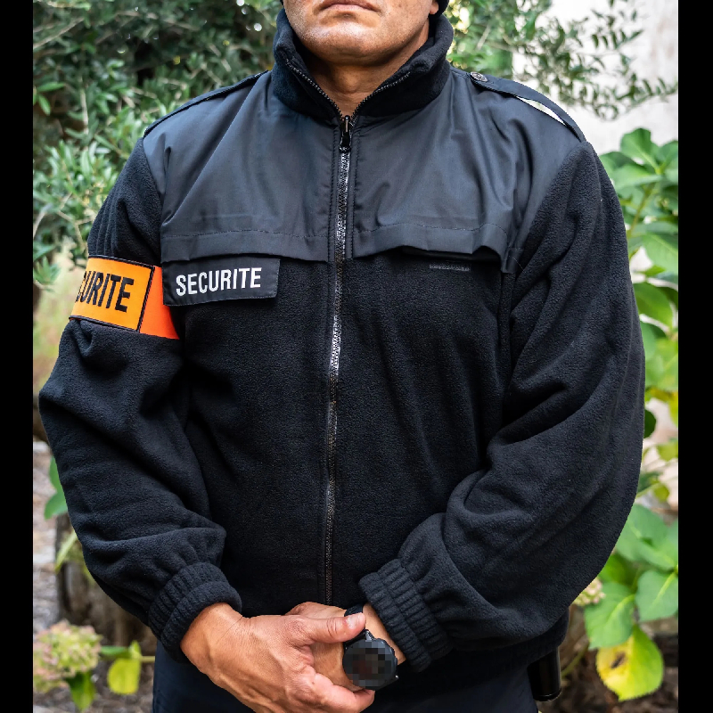 Blouson polaire securite noir - Militaires, Gendarmerie, Police et Sécurité_0