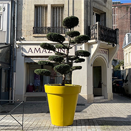 Pot en polyéthylène rotomoulé - URBAN ROND_0