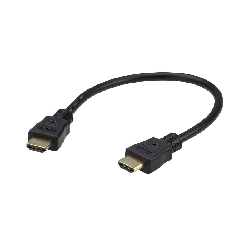 ATEN 2L-7DA3H Câble HDMI High Speed avec Ethernet, noir, 0,3 m_0