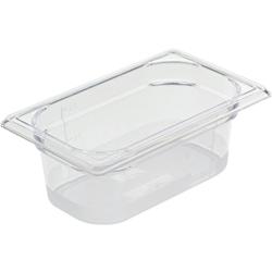 Bourgeat Bac gastronorme Copolyester Cristal+ plein sans anse GN 1/9 profondeur 100 mm - plastique 757110_0