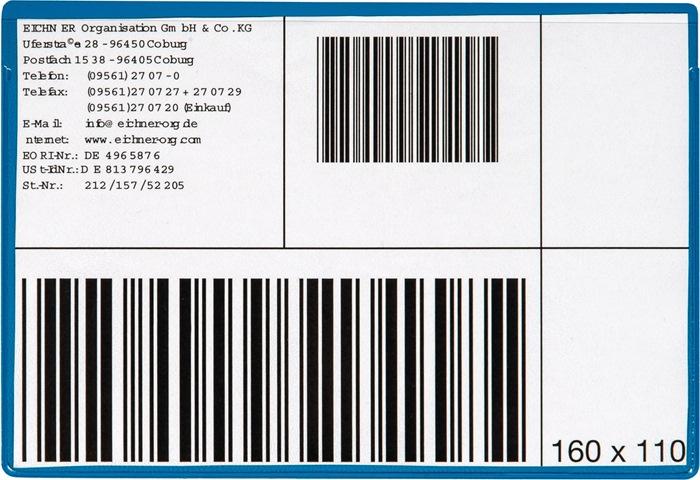 Pochette à  étiquettes l.160xH110 mm magnétique 10 pièces/paquet EICHNER_0