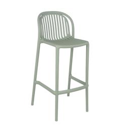 Tabouret de bar Ottawan Sauge, France Mobilier Chr - vert plastique polypropylène 3760326526925_0