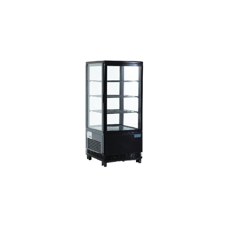 Vitrine positive ventilée 68 Litres 4 niveaux, en ABS noir, 180 W, 220 V - MONO_0