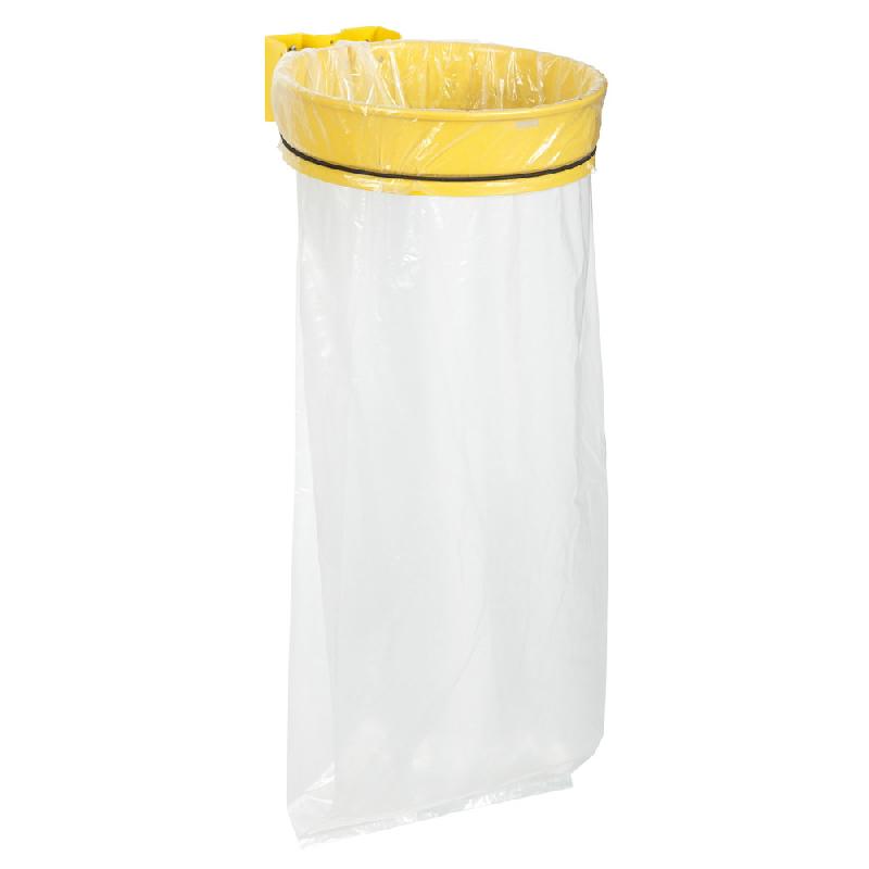 Support sac poubelle mural Rossignol Ecollecto jaune colza sans couvercle 110 L_0