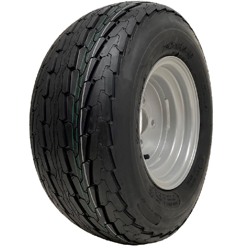 20.5x8.0-10 Trailer Tyre  Wheel Assembly 8ply 100mm PCD Wanda Road Legal 605kgs_0