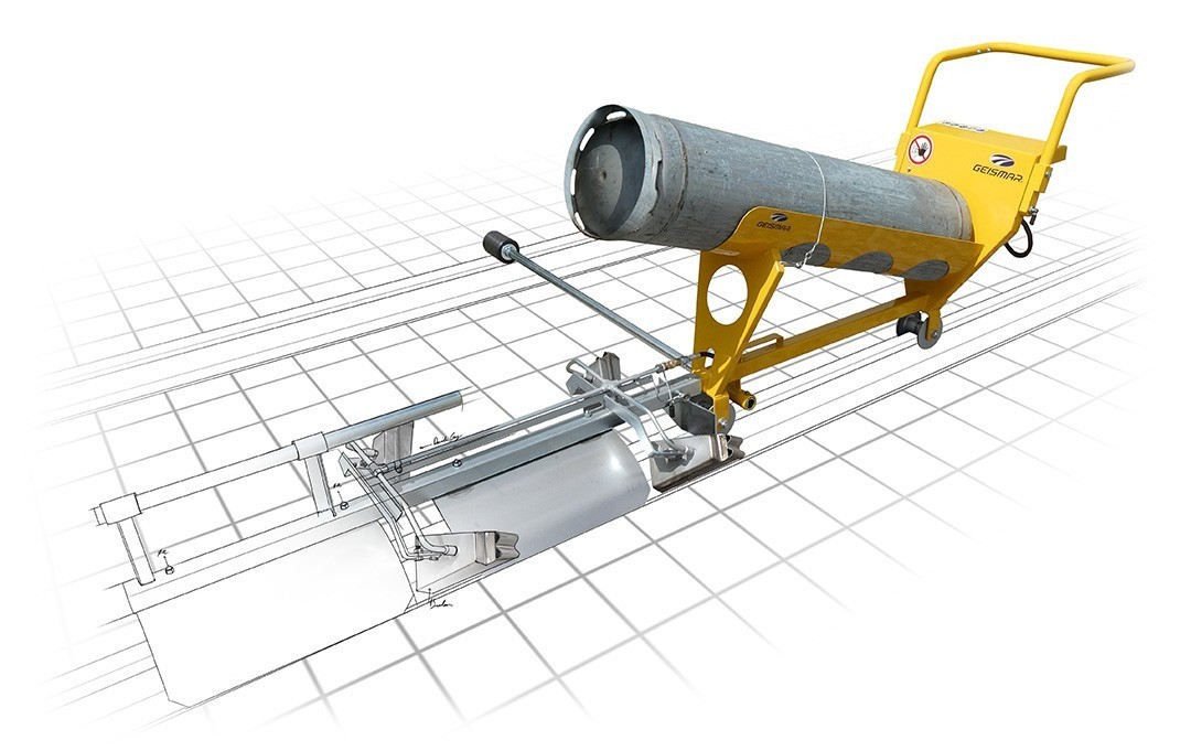 Chariot réchauffe-rail  léger pour les opérations de libération avant soudure - Heat Hornet - SH4_0