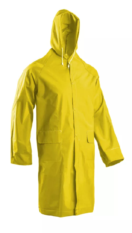 Manteau de pluie - 60% CO/40% PES enduit double PVC 415g/m2 - Jaune - Référence : MO50315_0