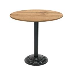 Restootab - Table style bistrot Ø70cm chene armor - marron TB-VRS-R70M-CH.ARM_0