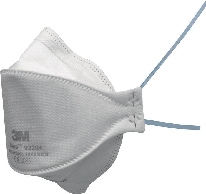 Masque de protection respiratoire 9320+ EN 149:2001 + A1:2009 FFP2 NRD pliable Programme confort masques partic.Pliés 20 un./KT 3M_0