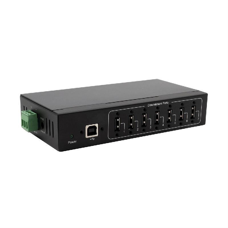 EXSYS EX-11217HMVS HUB 7 ports USB 2.0 métal avec alimentation 5V/2A Genesys Chipset_0