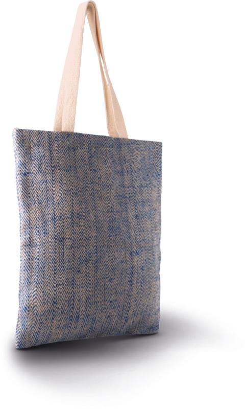 Sac en toile de jute teint 100% naturel -  Réf: KI0226_0