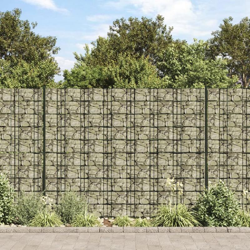 Vidaxl écran d'intimité de jardin aspect pierre gris 35x0,19 cm pvc 4005540_0