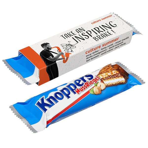 Barre chocolatée - Noisettes, crème au lait, nougat, caramel - Knoppers_0