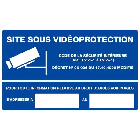 Site sous videoprotection 330x200mm TALIAPLAST | 621240_0