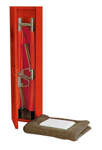 Matériel de secourisme - france neir - bloc armoire vide pour brancard plié en 4 124x27x25cm_0