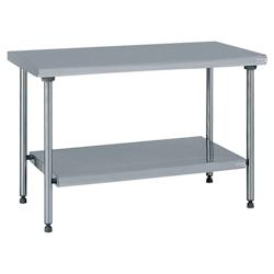 Tournus Equipement Table inox centrale avec étagère inférieure fixe longueur 1000 mm Tournus - 424971 - plastique 424971_0