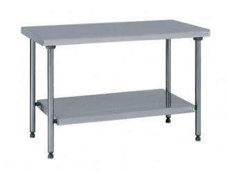 Table inox centrale avec étagère basse TOURNUS EQUIPEMENT - Référence : 424 975_0