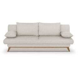 Banquette convertible - 3 places - NAOTO - Tissu beige - Coffre de rangement - 202 x 98 x 98 cm AUCUNE - 5905475651250_0