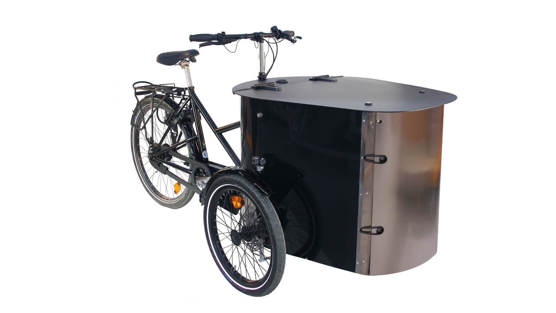 Triporteur électrique Nihola Cargo XL événementiel avec moteur pédalier SHIMANO E6100 - 230L, 100kg_0