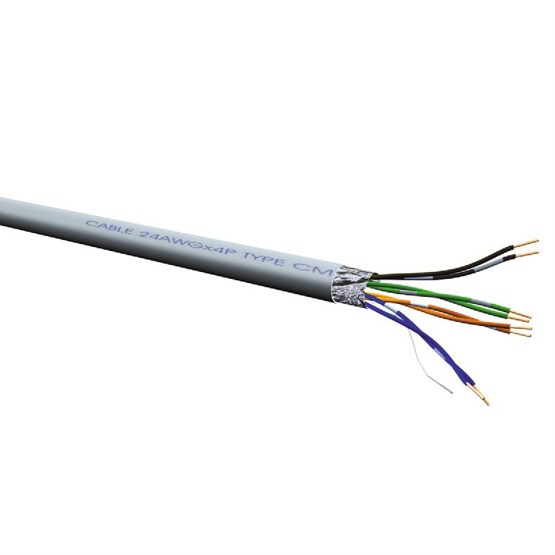 VALUE Câble FTP Cat.5e (Classe D), fils rigides, Eca, gris, 300 m_0
